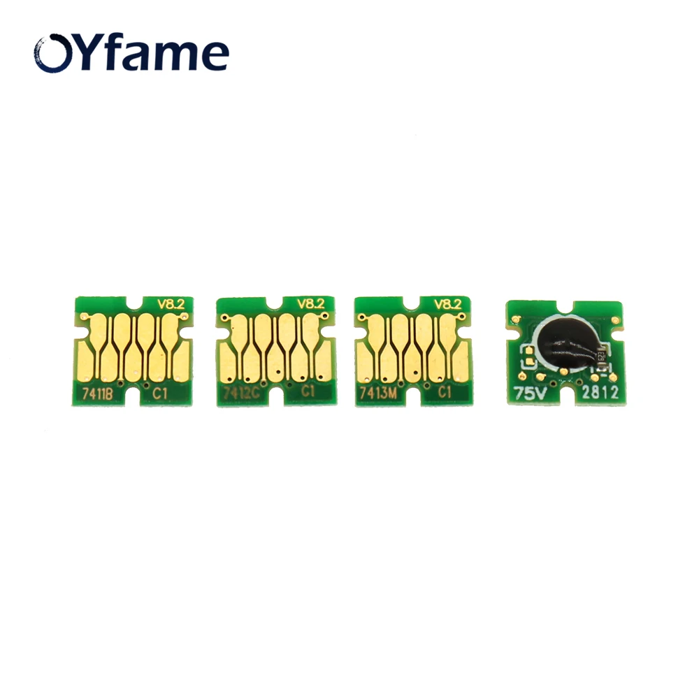 OYfame T7411 - T7414 чип для картриджа Epson F6000 F7000 F6070 F7070 F7100 F7170 F6200 F7200 F9200 BK | Компьютеры и
