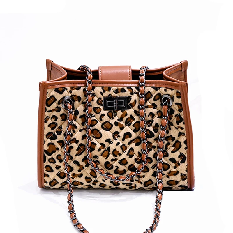 

Women Shoulder Bag Leopard Trendy Autumn and Winter Luxury Handbags Female Bag Designer Women's Messenger Bags Sac A Main bolsa