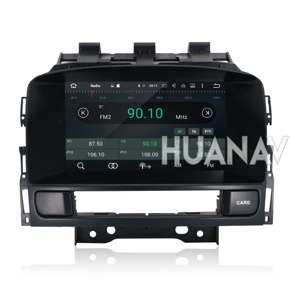 Top Car DVD player GPS navigation for OPEL Vauxhall Holden Astra J 2010-2013 multimedia 2 din auto radio Stereo unit Android8.1 32GB 5