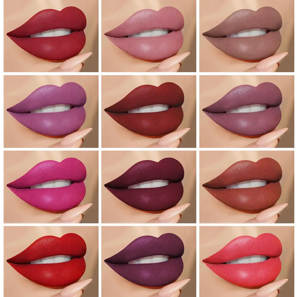 Teayason matte lip gloss 12 colors cute cat lip tattoo waterproof long lasting batom nude brown vampire liquid lipstick AM084 Teayason matte lip gloss 12 colors cute cat lip tattoo waterproof long lasting batom nude brown vampire liquid lipstick AM084