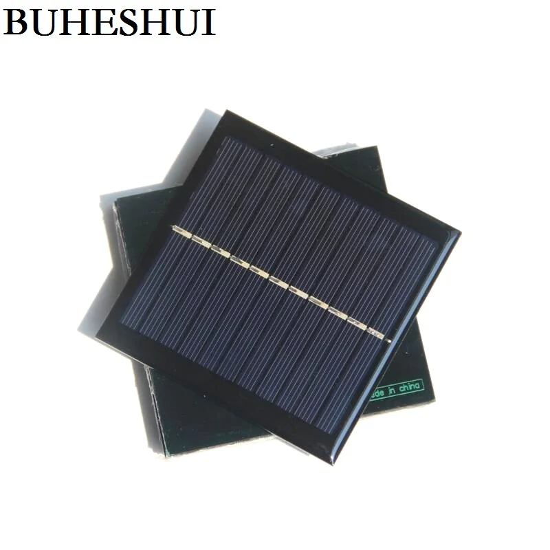 

BUHESHUI 5.5V 1W Mini Solar Panels Small Solar Power 3.7VBattery Charger Solar Cell 95*95*3MM Epoxy Study 5pcs/lot Free Shipping