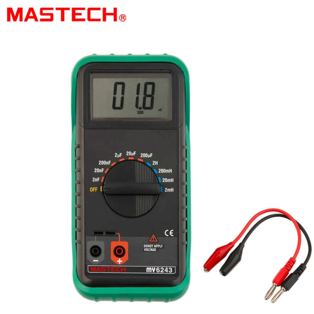 MASTECH MY6243 цифровой C/L индуктивность 2 м/20 м/200mH/2 ч измеритель емкости 2nF 200uF|capacitance