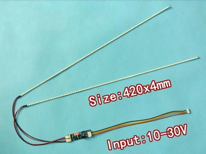 20 шт./лот 420 мм регулируемый светодиодный подсветка полосы комплект, обновление 18.5inch-широкий монитор 18,5 ''ЖК-дисплей панель с подсветкой на
