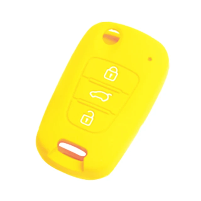 CAR-partment 3 Buttons Silicone Car Key Cover Case For Kia RIO K2 K5 Sportage Sorento For Hyundai i20 i30 i35 iX20 Solaris Verna -