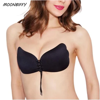 MOONBIFFY Sexy Strapless Push Up Seamless Bra 2 styles