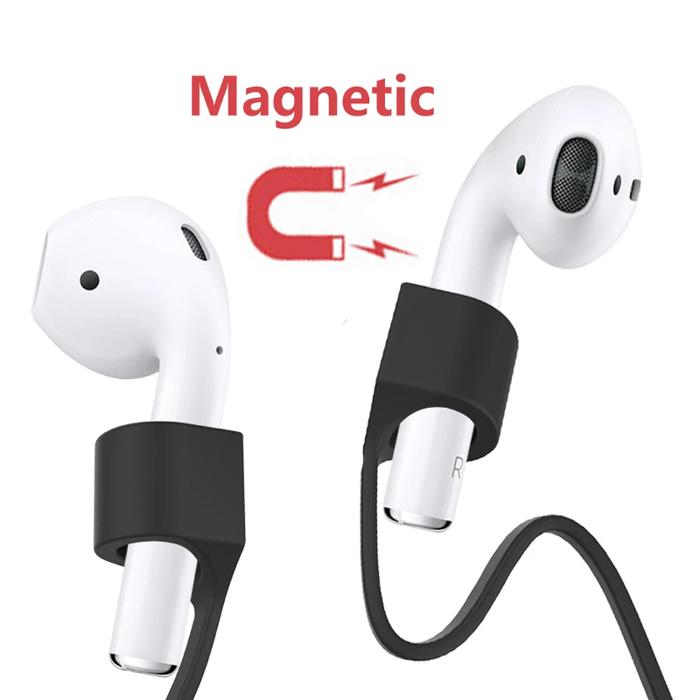 Магнитный Анти-потери силиконовый ремешок для Airpods беспроводные Bluetooth наушники