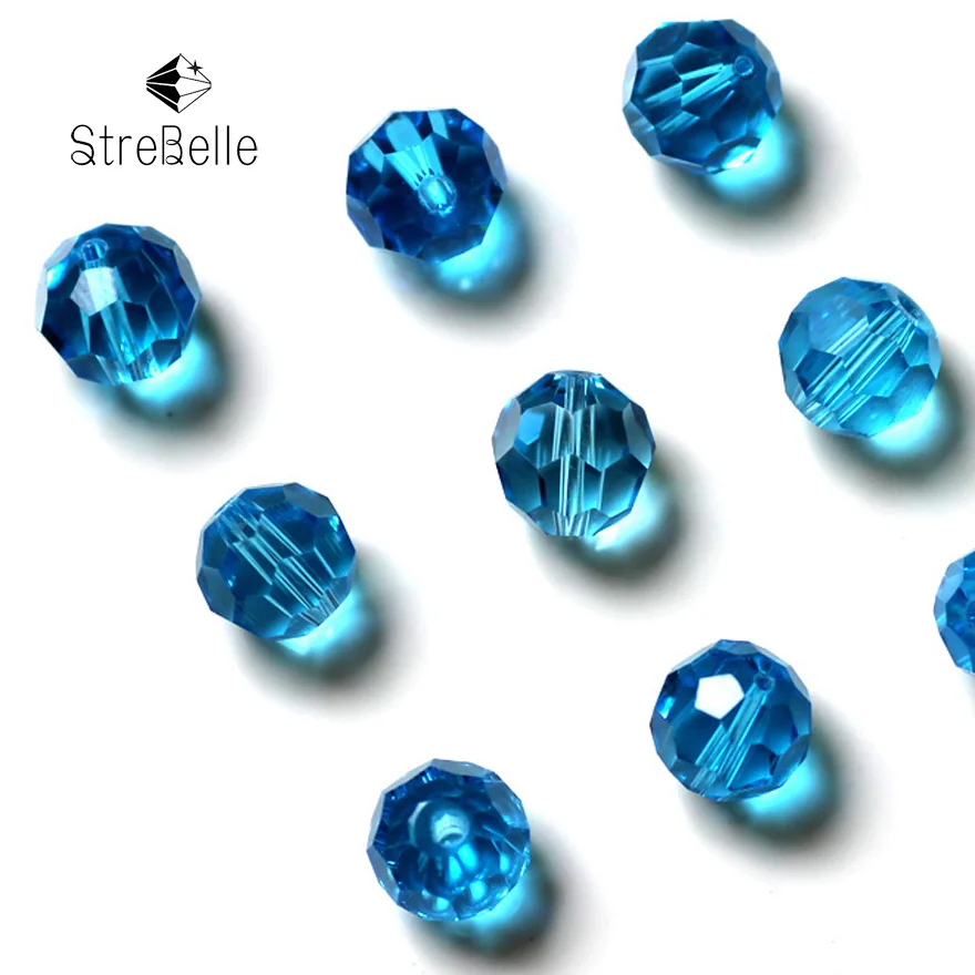 StreBelle 8 мм футбольный бисер 100 шт./лот 2020 Хрустальные стеклянные бусины для