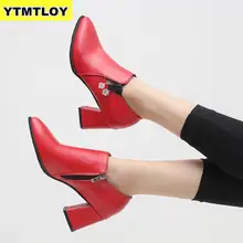 Лидер продаж; Новинка; сезон осень-зима; женская обувь; женские ботинки с острым носком на молнии сбоку; ботильоны; винтажные Модные Ботинки martin; Zapatos De Mujer