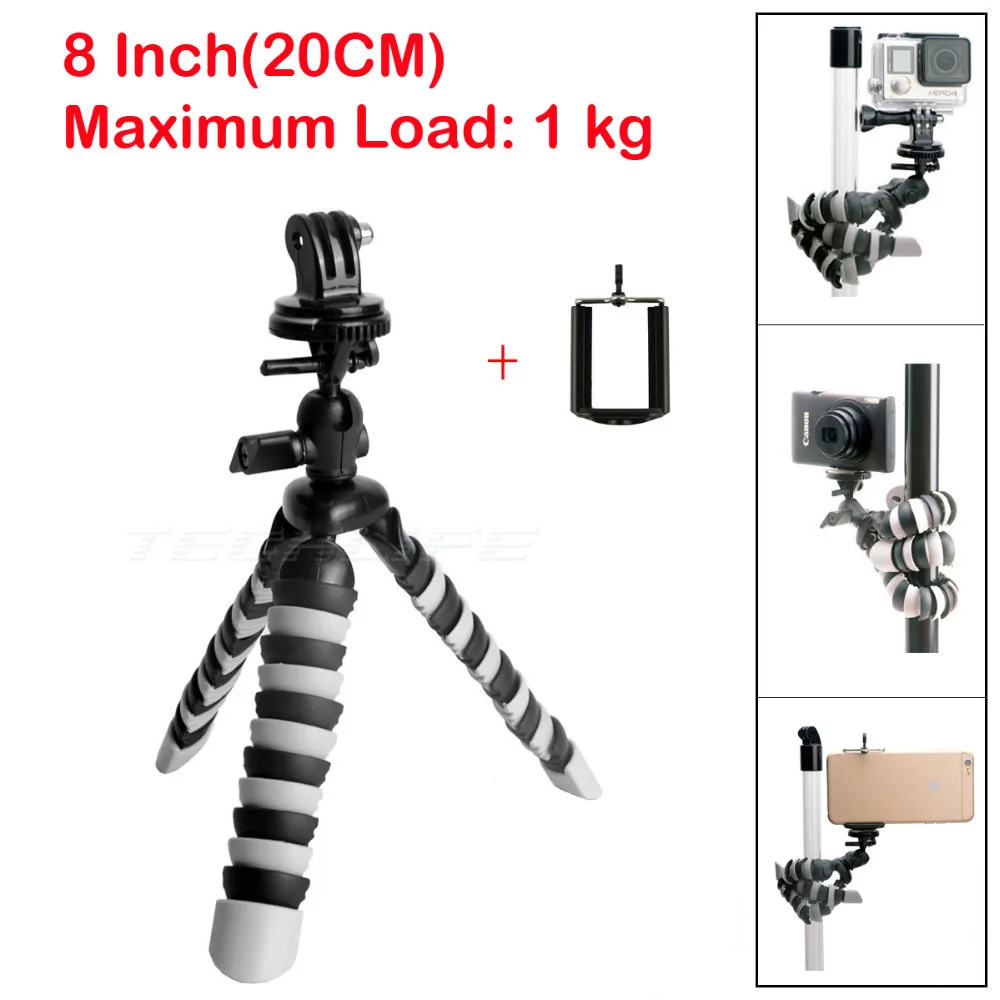Mini Mobile Phone Stand Tripod Flexible Octopus Desktop holder Mount