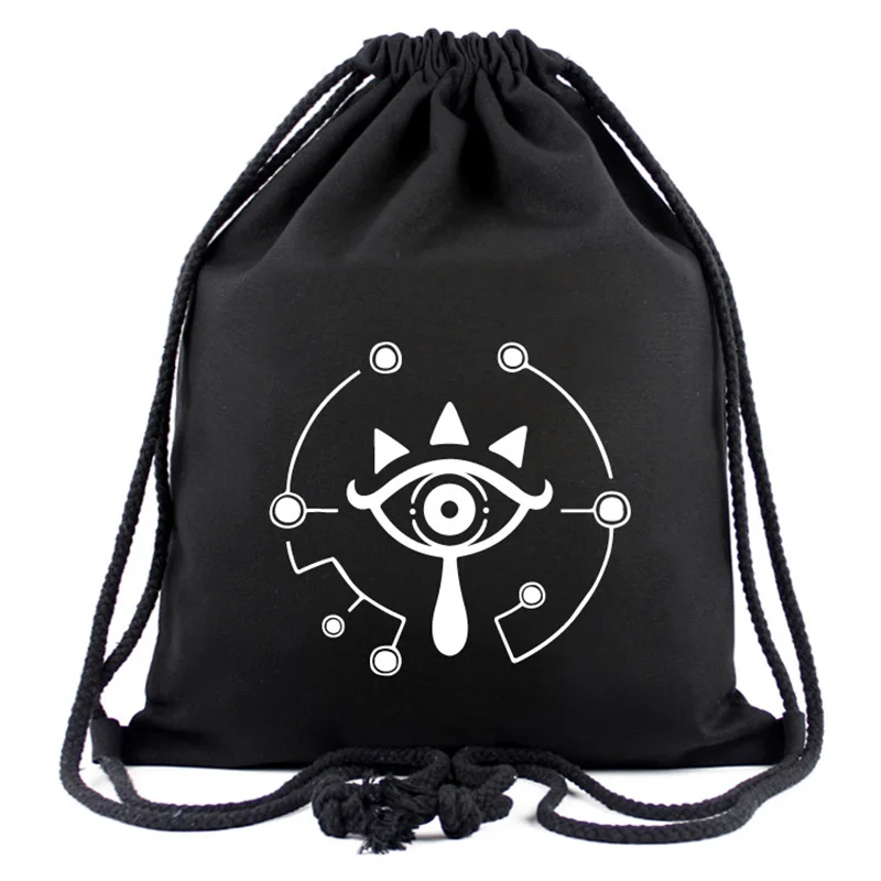 The Legend of Zelda Drawstring Bag Canvas Games Anime Backpack Gifts