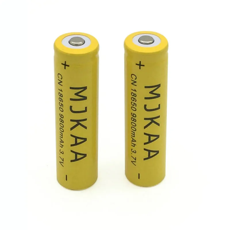 20 шт 18650 3,7 V 9800mAh литий-ионная аккумуляторная батарея для светодиодного фонарика литиевая батарея для сотового 18650