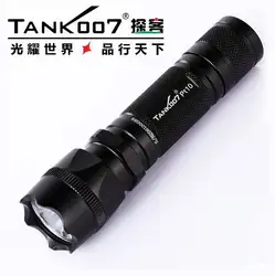 Tank007 PT10 CREE xm-l Q5 230 люмен 5-режимов Тактический Охота светодиодный фонарик По 1*18650 Батарея + диффузор