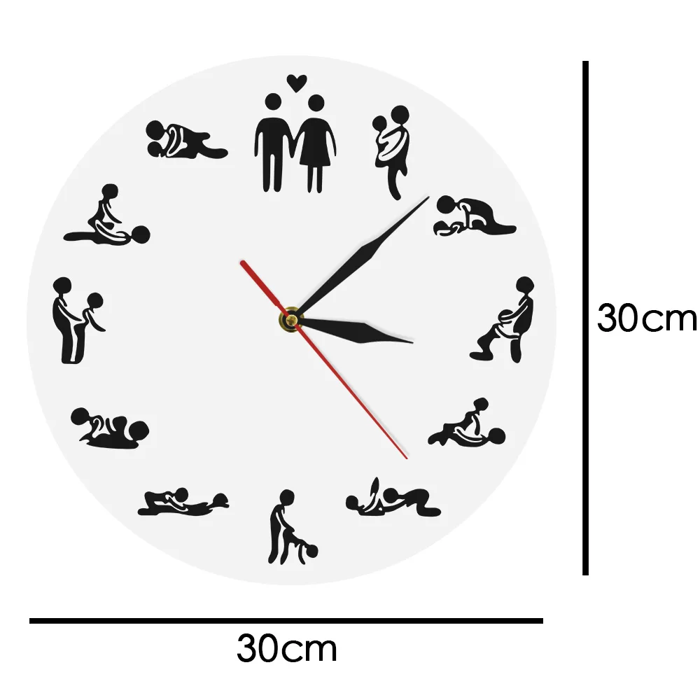 24hours Sex Position Wall Clock by Forti.
