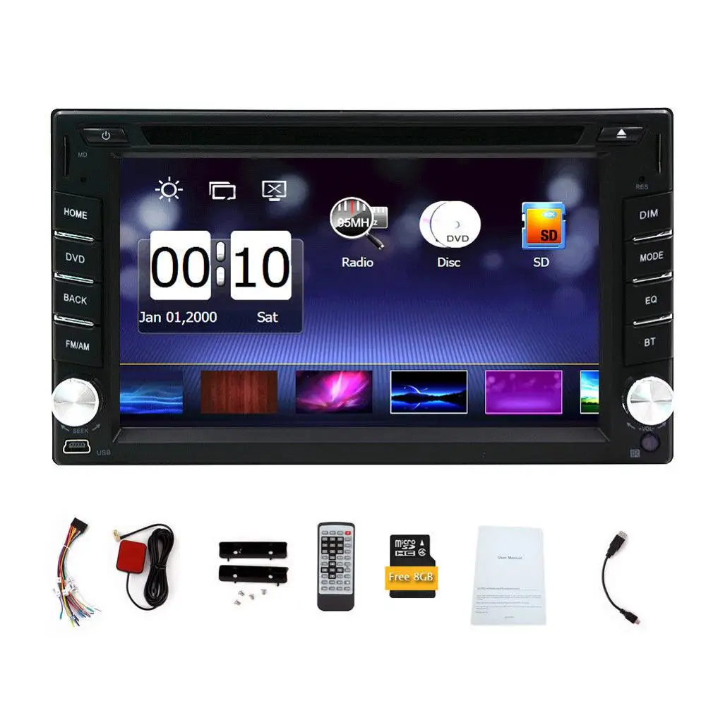 Excellent HD GPS Navi Car DVD Stereo 3D Map Autoradio Head Unit CD Logo Player Radio BT car radio player dvd cd car radio stereo in dash 2