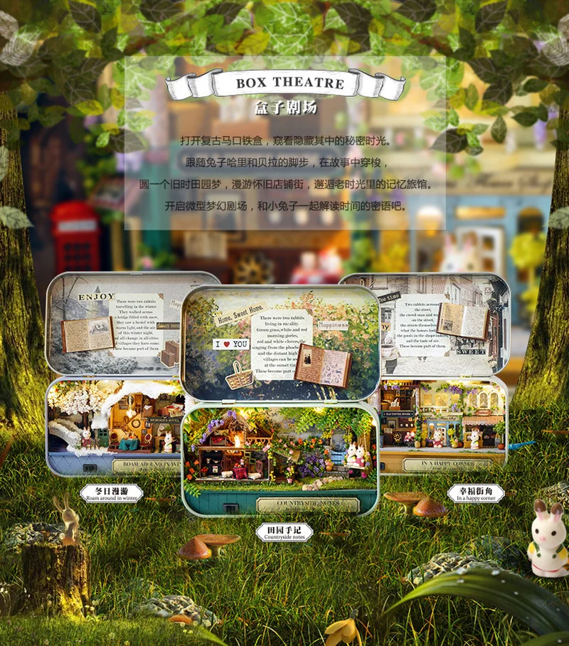 2019 Dollhouse Kit Wooden Miniature Dollhouse Diy Box Theatre Nostalgic Theme Miniature Scene Wooden Miniature Puzzle Toy 2019 Dollhouse Kit Wooden Miniature Dollhouse Diy Box Theatre Nostalgic Theme Miniature Scene Wooden Miniature Puzzle Toy