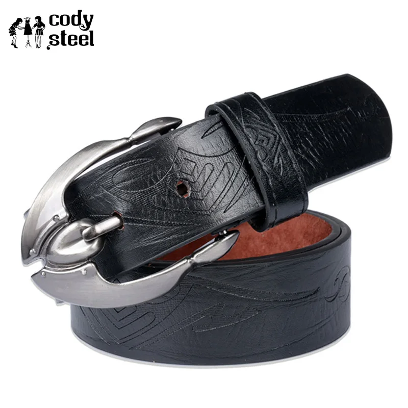 

Cody Steel New 2019 Mens Luxury Belt PU Leather Strap Male Belts Classice Vintage Pin Buckle Belt Fashion Man