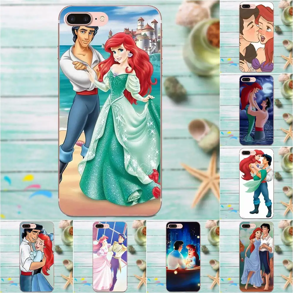 Мягкий с рисунком из ТПУ Ariel и Eric для Galaxy J1 J2 J3 J330 J4 J5 J6 J7 J730 J8 2015 2016 2017 2018 mini