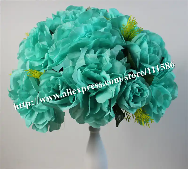 SPR Tiffany Blue 10 шт./лот Свадебный дорожный свинцовый искусственный свадебный стол