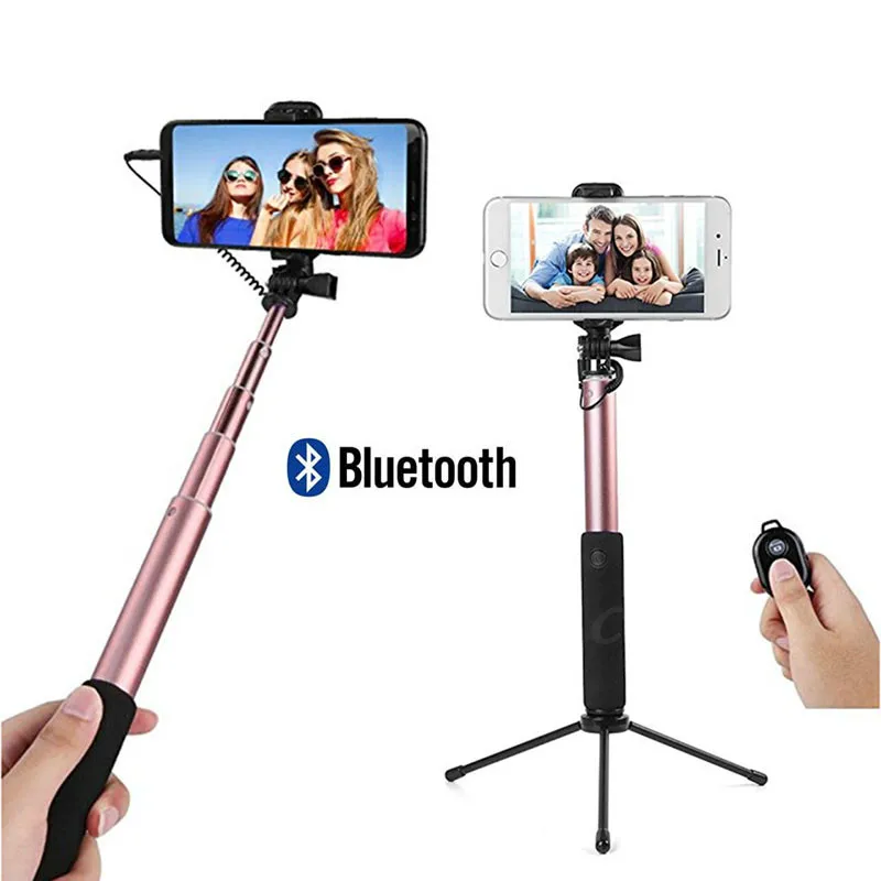 

Wired Bluetooth Selfie Stick Mini Tripod For iPhone 6 5 6s plus Samsung Xiaomi Huawei Handheld Remote Control Monopod
