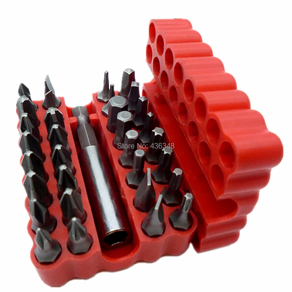 Security Tamper Proof Bit Set 33pcs Torq Torx Hex Star Spanner Tri Wing Magnetic