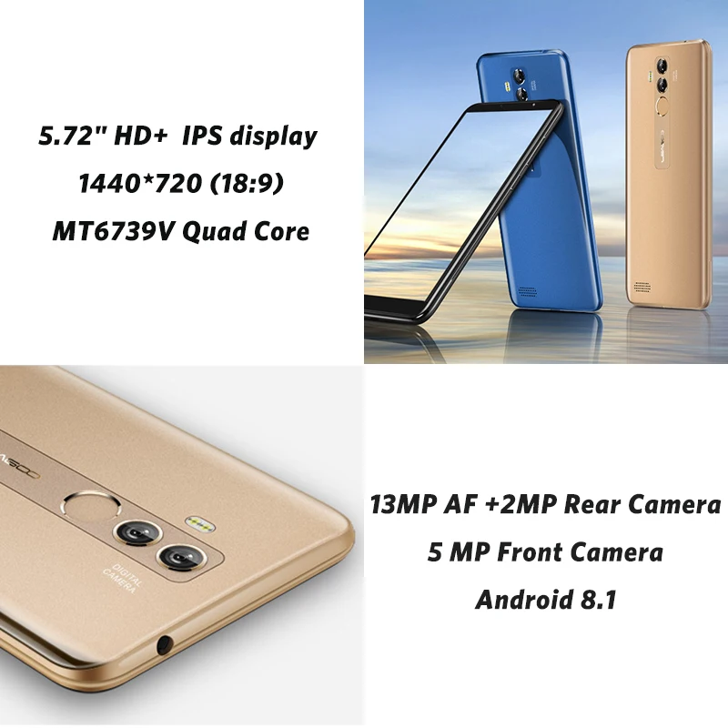 LEAGOO M9 PRO 2 Гб 16 мобильный телефон Android 8 1 5 72 &quot18:9 полный экран MT6739V четырехъядерный
