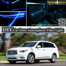 Для Infiniti QX60/JX35 интерьерный светильник окружающей среды, настройка атмосферы, волоконно-оптический ленточный светильник s, внутренняя дверная панель, освещение, настройка