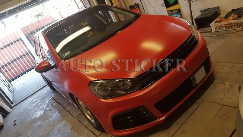 matte red vinyl wraps car sticker 77
