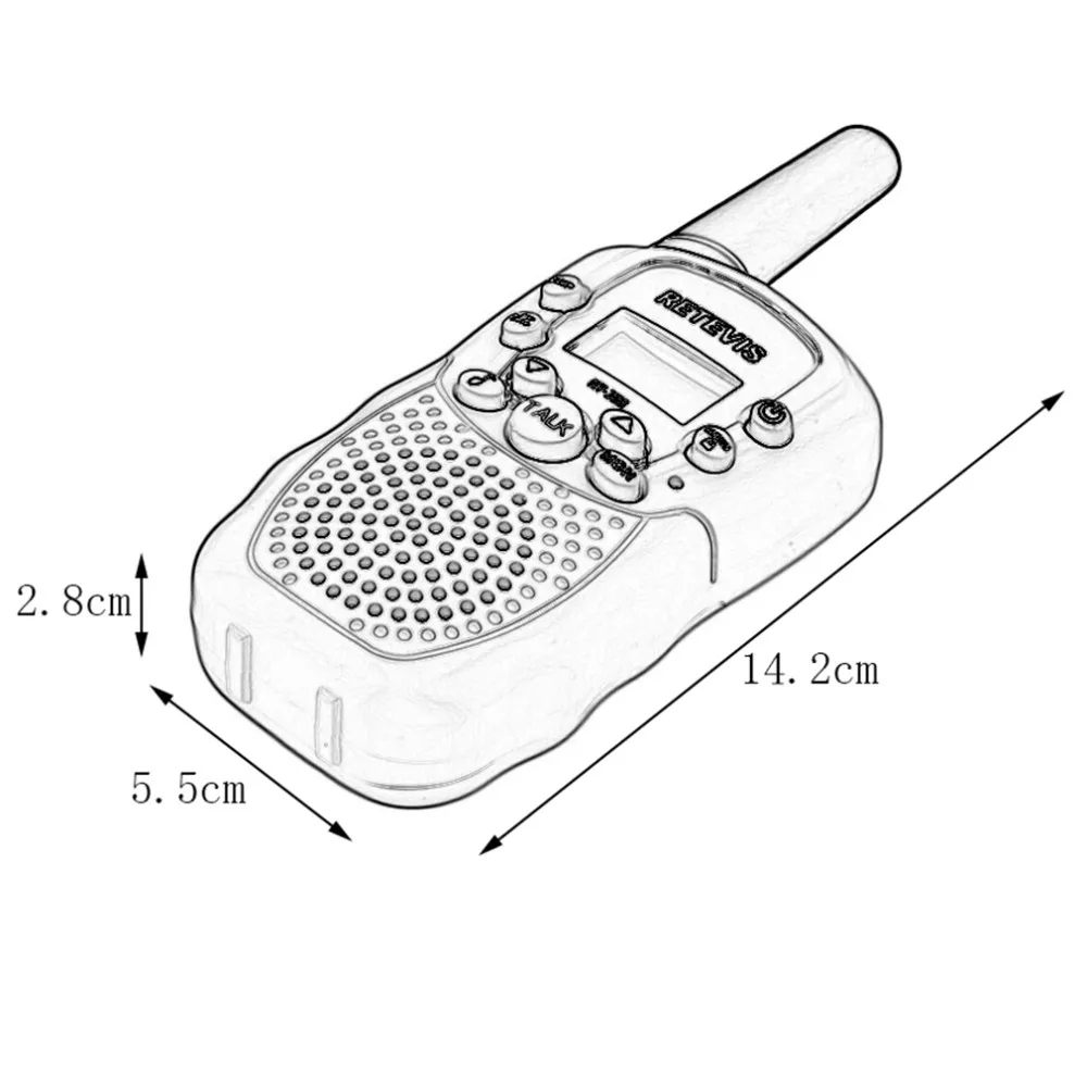 2 шт. RT-388 Walkie Talkie Игрушки для детей 0,5 Вт 22CH двухстороннее детское радио мальчики и девочки день рождения Рождественский подарок