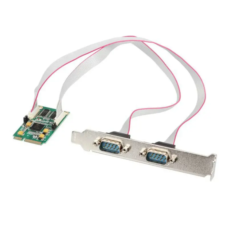  EXAR 17V352 Mini PCI Express 2-puertos (RS232) db9 com medio tamaño mini pci-serie puerto industria