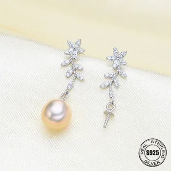 

Wholesale High Quality Earring mounting, S925 Sterling silver Base Earring Connector For DIY Earring Making Accessories