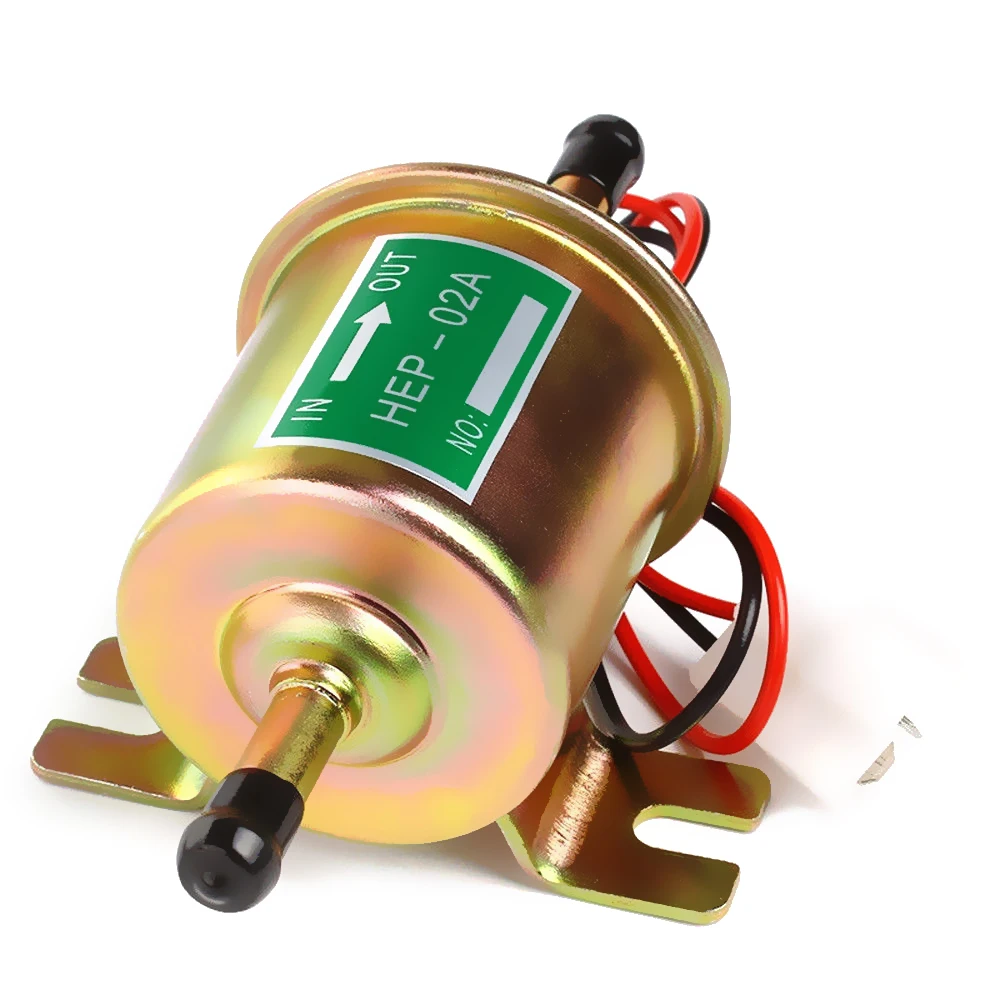Universal Metal Solid Gasoline Petrol 12V Inline Vehicle Electric Fuel Pump HEP-02A Low Pressure for Nissan Mazda Toyota | Автомобили и