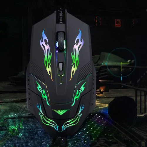 

Usb Wired Mouse 1600 DPI LED Optical Gaming Mouse For Computer Mice Free shipping
