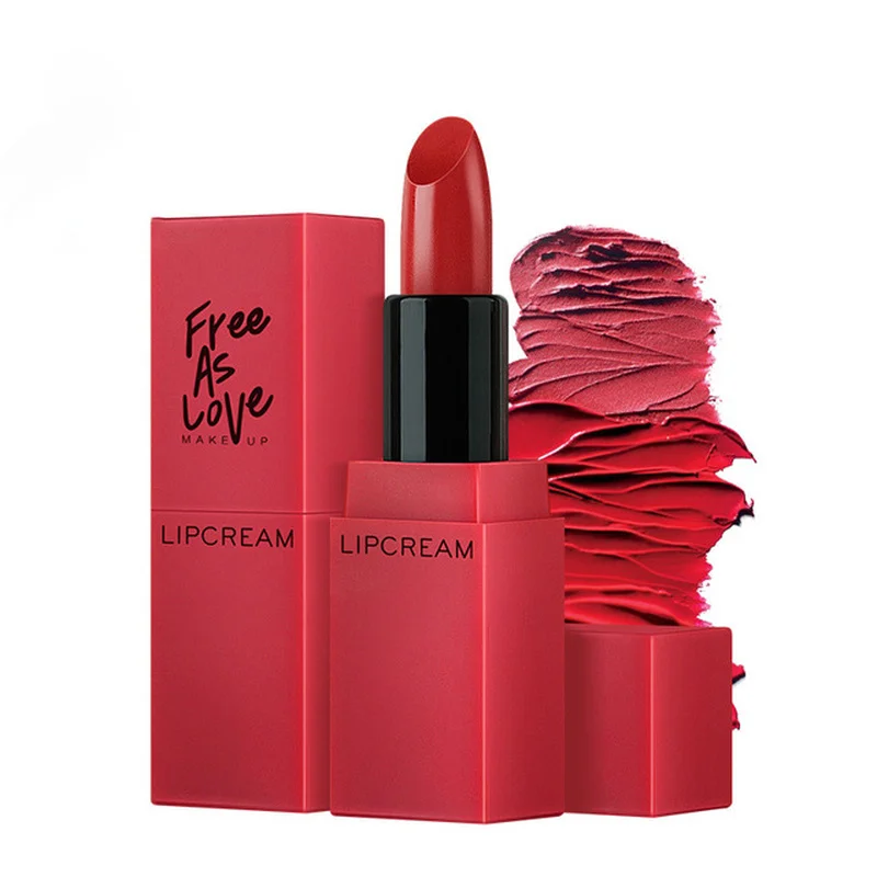 

Red tube fascination lipstick lipstick Lasting color development Moisturizing and moisturizing is not easy to bleach beginner