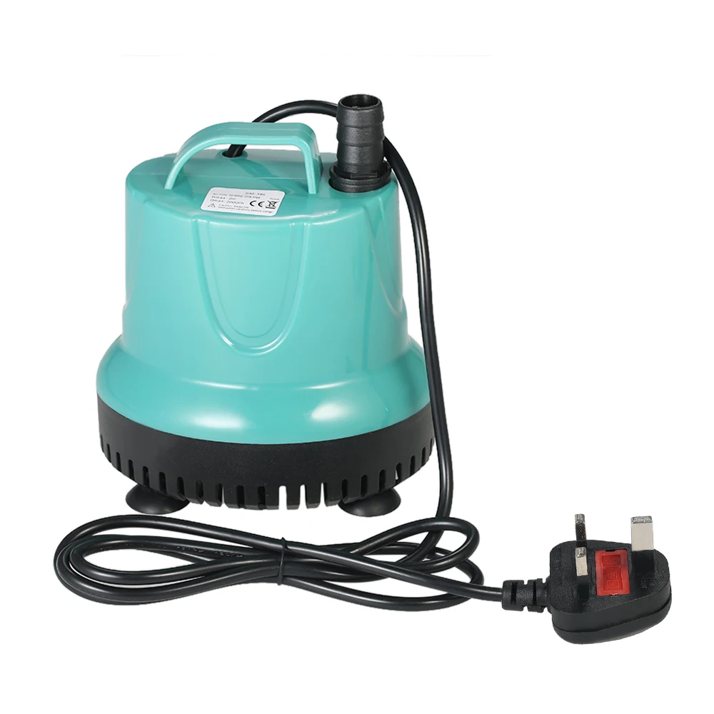 

2000L/H 35W Submersible Water Pump Mini Fountain for Aquarium Fish Tank Pond Water Gardens Hydroponic Systems with 2 Nozzles