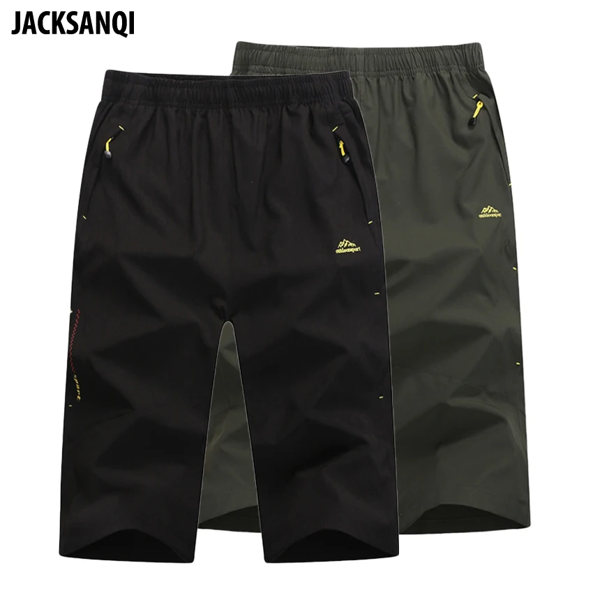 JACKSANQI الصيف الرجال السراويل سريعة الجافة تنفس التنزه الرياضة في الهواء الطلق الصيد الإرتحال التخييم الذكور اقتصاص السراويل RA082 JACKSANQI الصيف الرجال السراويل سريعة الجافة تنفس التنزه الرياضة في الهواء الطلق الصيد الإرتحال التخييم الذكور اقتصاص السراويل RA082