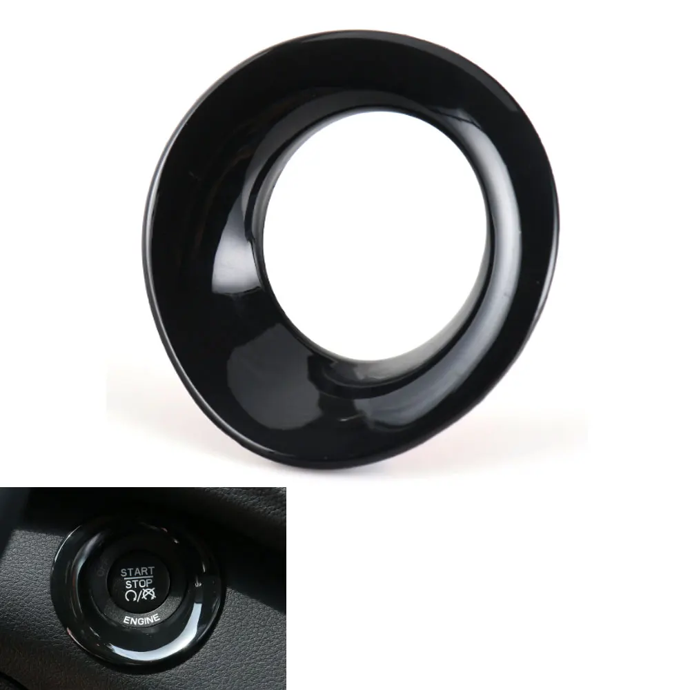 ABS Ignition Engine Start Stop Switch Button Cover Trim Decorative Ring