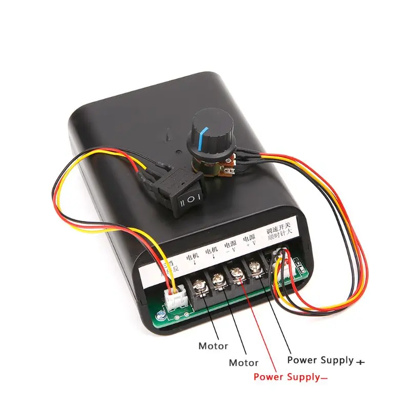 

1 Pc 40A DC Motor Speed Control Reversible PWM Controller Input 10V~55V Adjustable Drive Module
