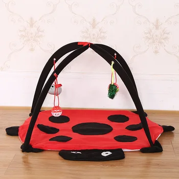 

Pet Cat Bed Cat Play Tent Toys Mobile Activity Playing Bed, Toys Cat Bed Pad Blanket House, Pet Furniture Cat House With Ball