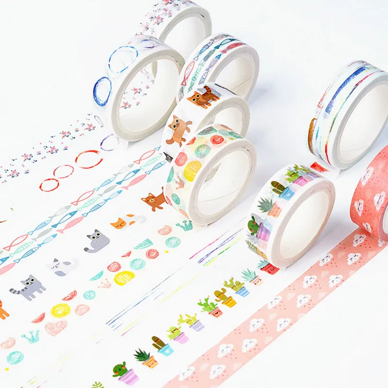 2018 сельская 23 стиля на выбор Lotkawaii цветок еды животные декоративная Васи Лента