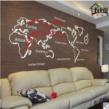 aliexpress : buy free shipping lines personalized world map wall