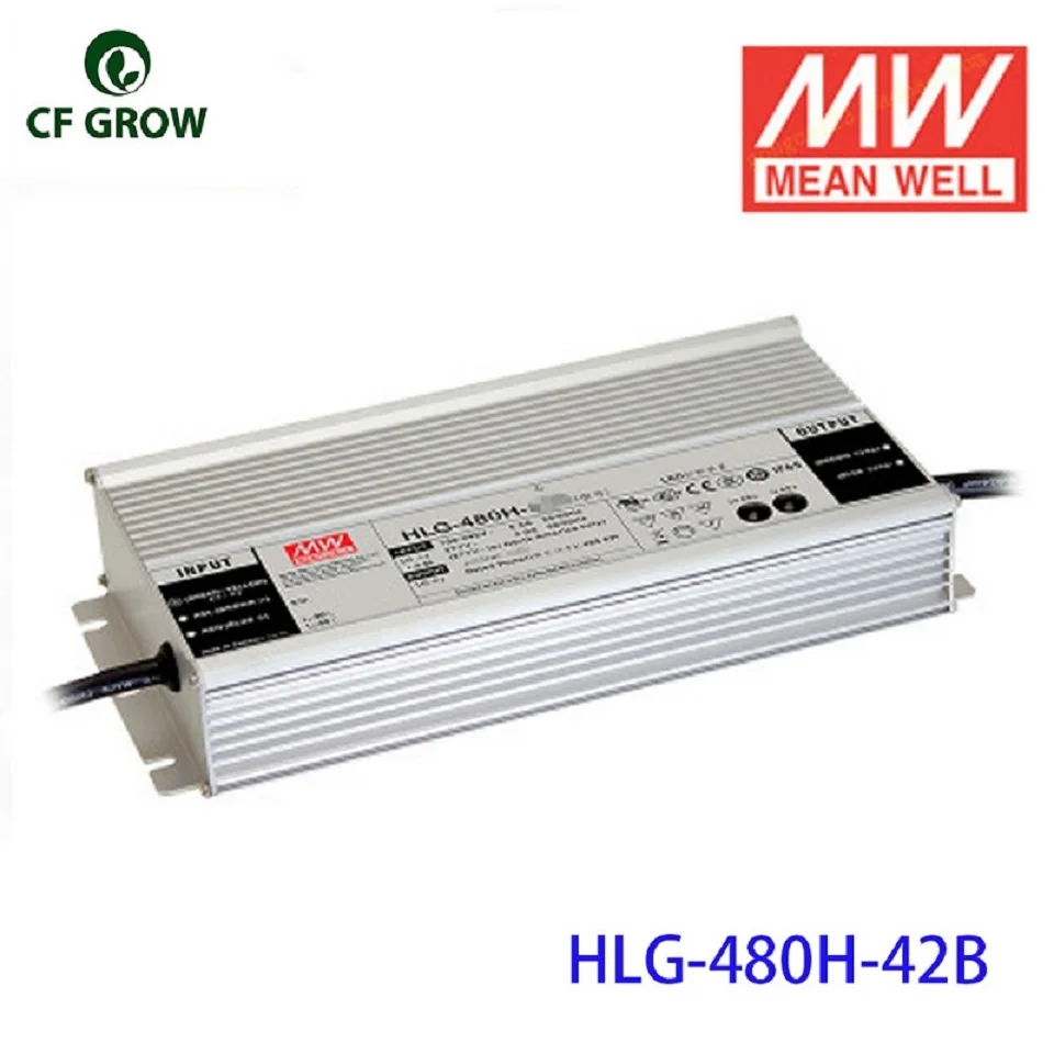 Meanwell Dimmable 185W 240W 320W Драйвер HLG-185H-42B HLG-240H-36B, HLG-320H-42B LPC-60-1400, APV-12-12 Выходной светодиодный адаптер питания