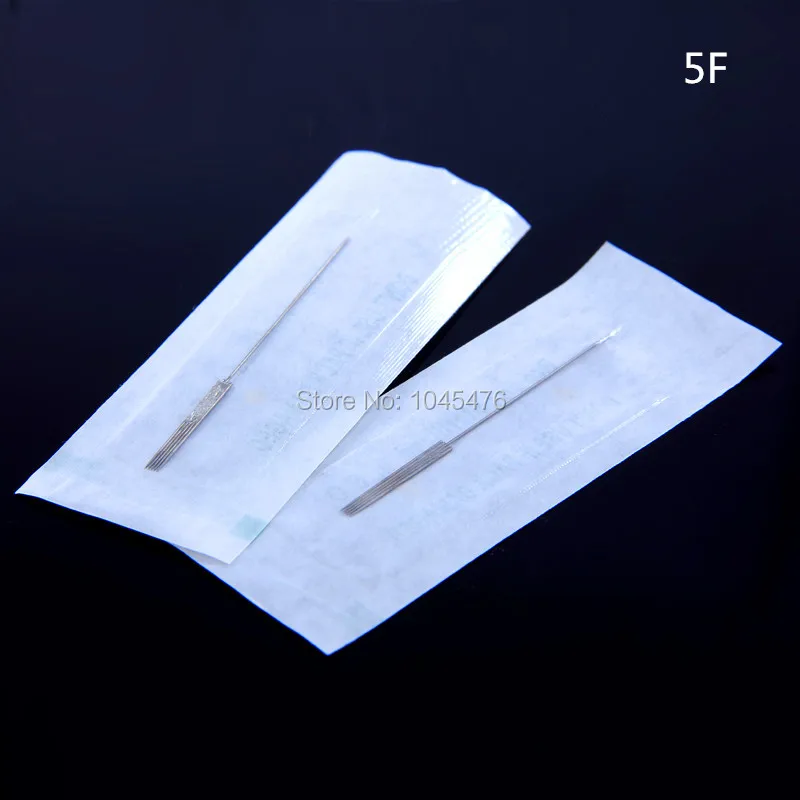 

500pcs 5F Sterilized Makeup Eyebrow Traditional Needles For Professional Permanent Tatto Makeup Machine Free Shipping