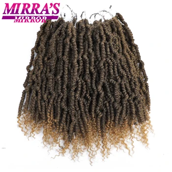 

Mirra's Mirror 14” 12 Strands Spring Twists Braids Ombre Braiding Hair Synthetic Bomb Twists Crochet Hair Extensions