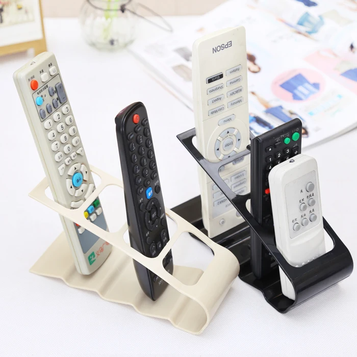 

PVC storage rack shelf 4 Section TV DVD VCR air conditioning Remote Control Mobile Phone stand Holder Organizador Bracket