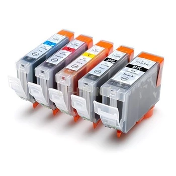 

UP 5pcs Compatible ink cartridge for Canon PIXMA IP4300 IP4500 IP4500X IP5200 IP5200R IP5300 MP500 MP600 PGI5 CLI8