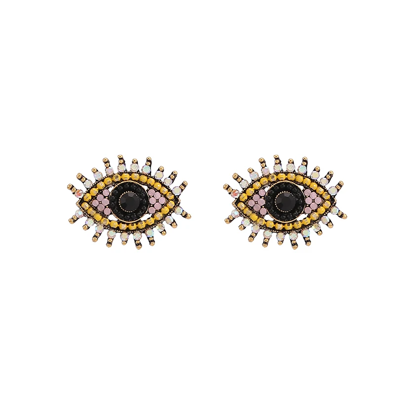 Stud Earrings stud earrings for women statement oorbellen Wedding Earring Yellow
