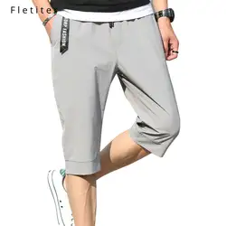 Fletiter 2019 новые летние Для мужчин мужские шорты в повседневном стиле модные однотонные Цвет Для мужчин пляжные хлопковые шорты брендовая