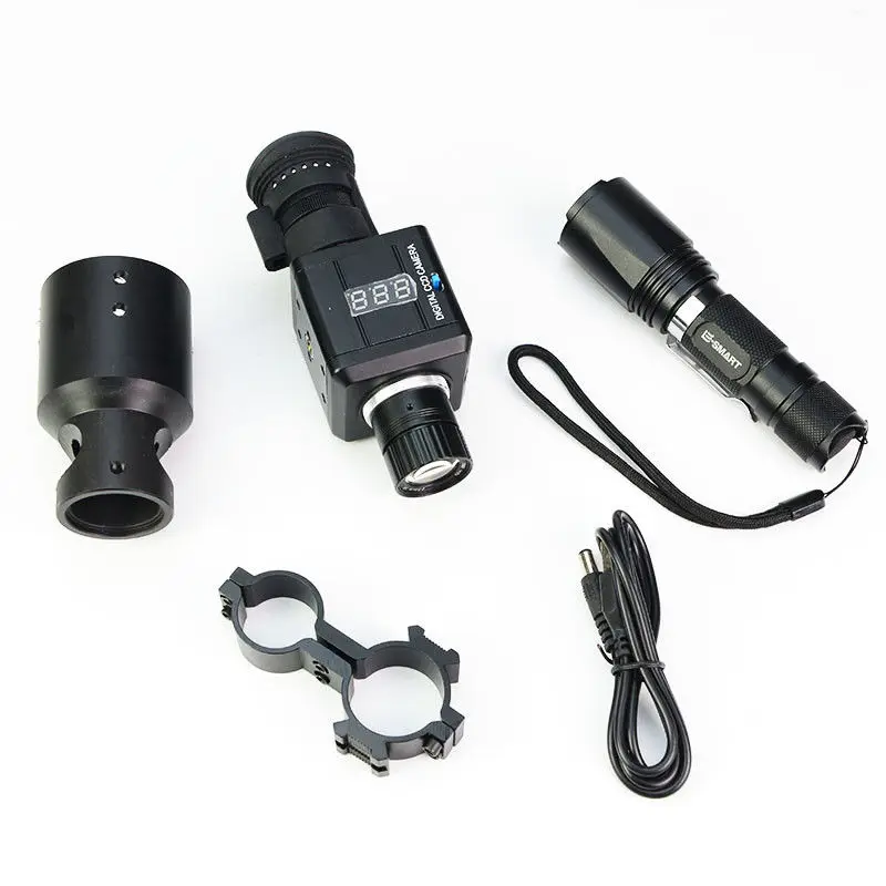 

Night Vision Scope Monocular Add on Riflescope AV Output Diopter Adjustable for Outdoor Hunting
