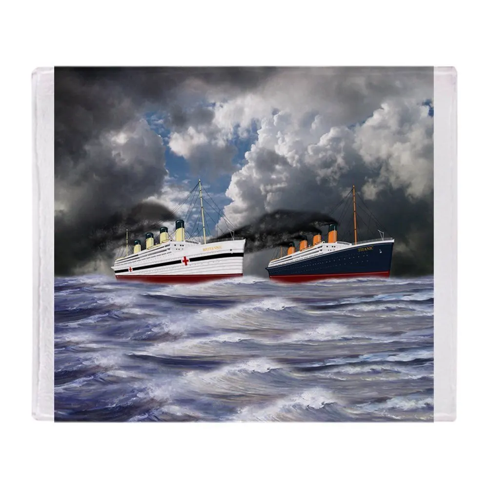 

Personalized Titanic And Britannic Soft Fleece Throw Blanket Cover Throw Over Sofa Bed Blanket Home Textile