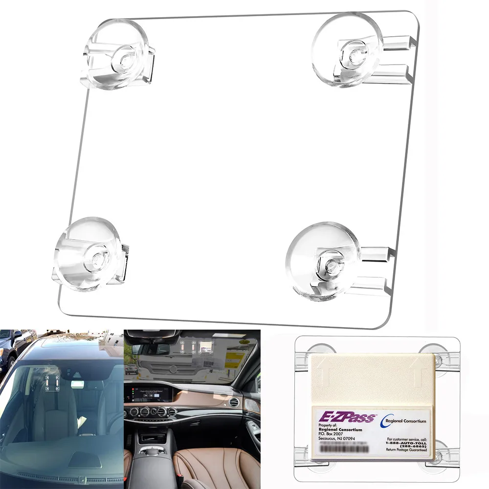 Car Styling MINI EZ-Pass Clip Electronic Toll Tag Holder for the New Small E-ZPass EZ Pass Holder USPS#N07